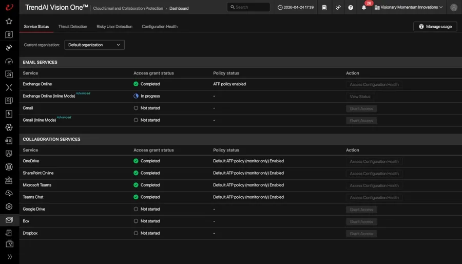 TrendAI Vision One Email and Collaboration Security